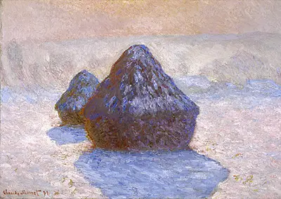 Grainstacks Snow Effect, 1891 Claude Monet